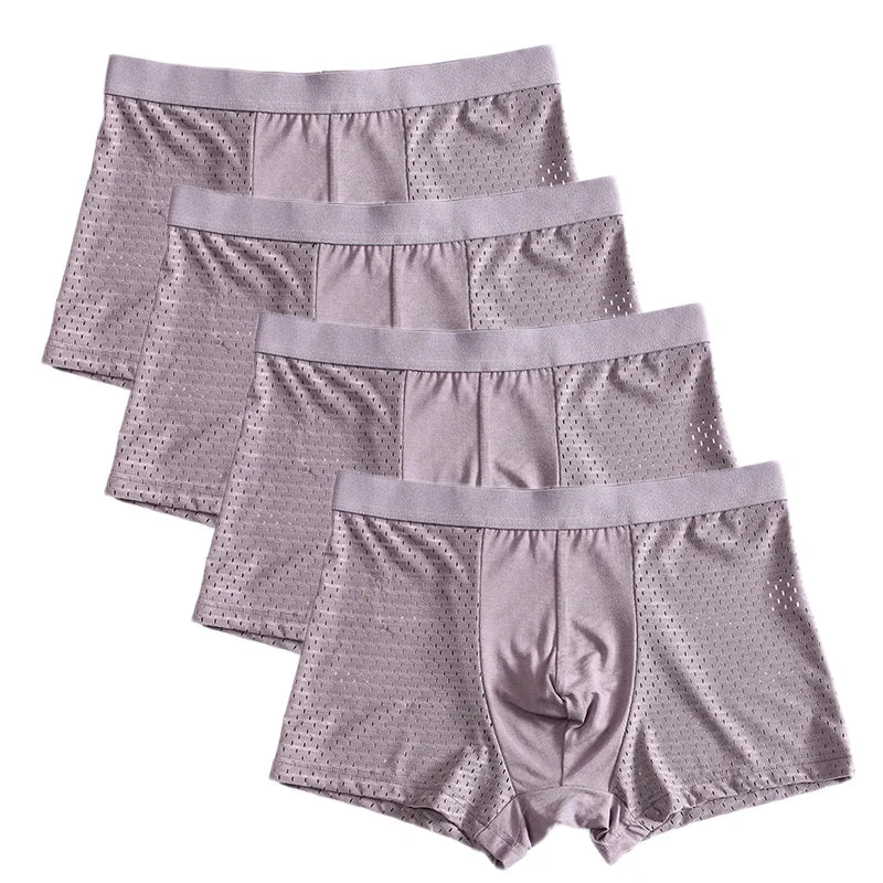 L-8XL Plus Banboo Fiber Men Underwear Male boxer