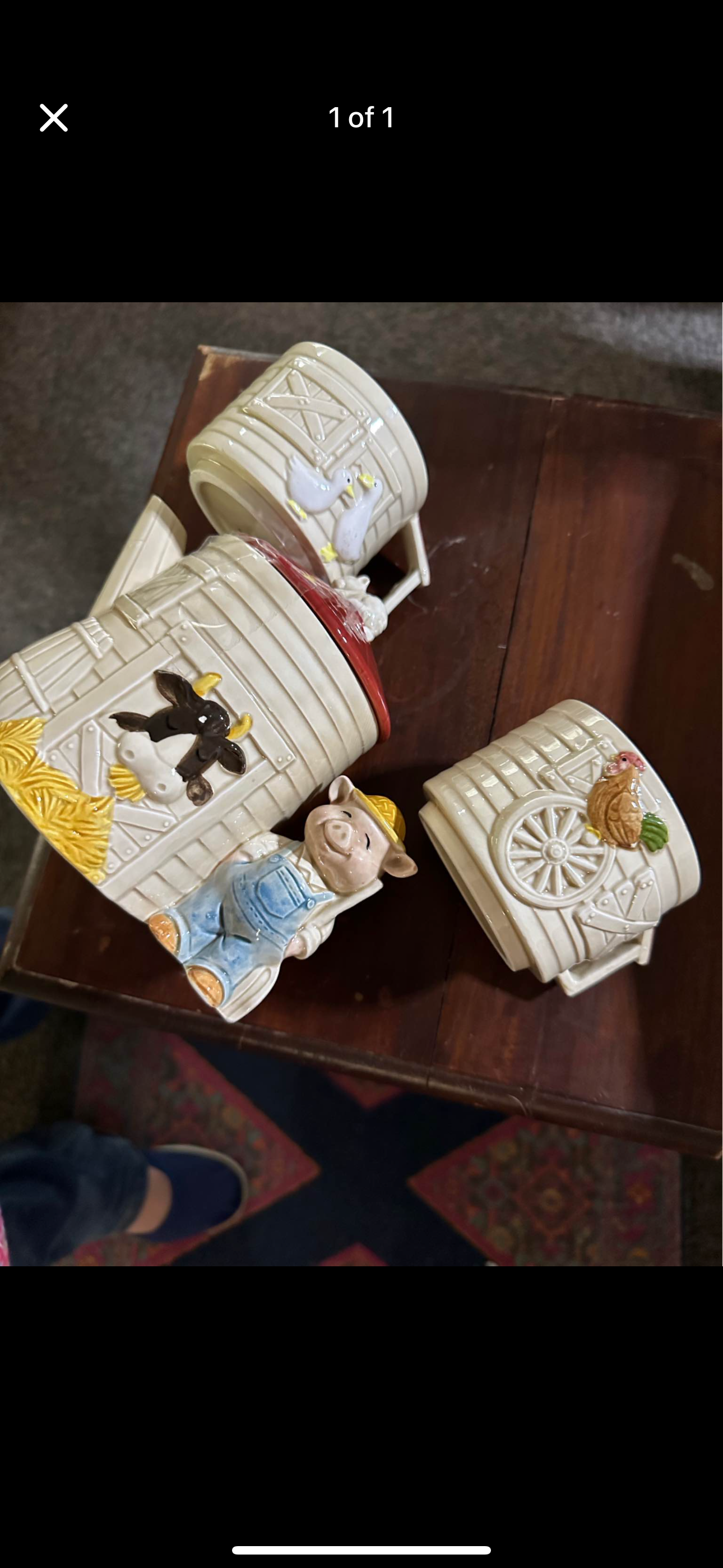 Vintage gempo pottery complete set excellent condition