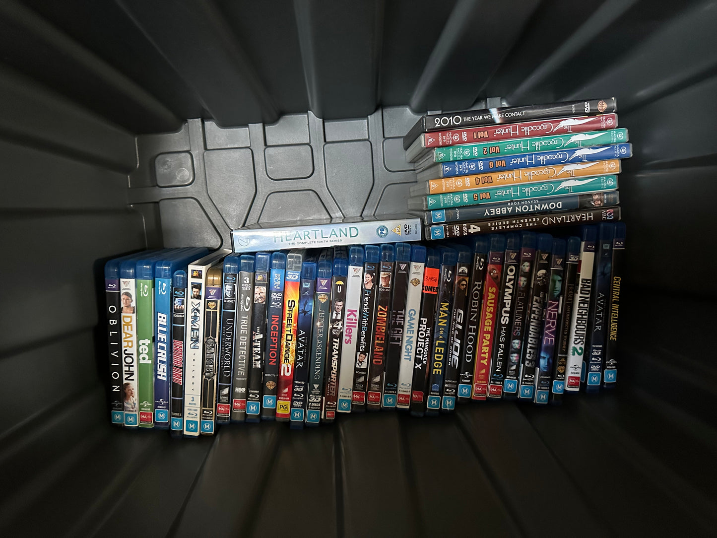DVDs and blurays