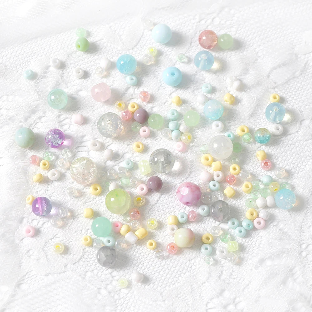 3-12mm 30g/bag Multicolor Mixed Glass Beads