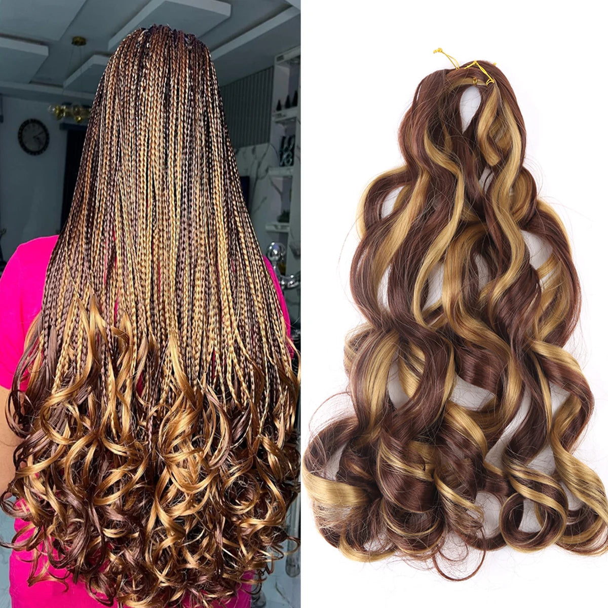 French Curly Crochet Braiding