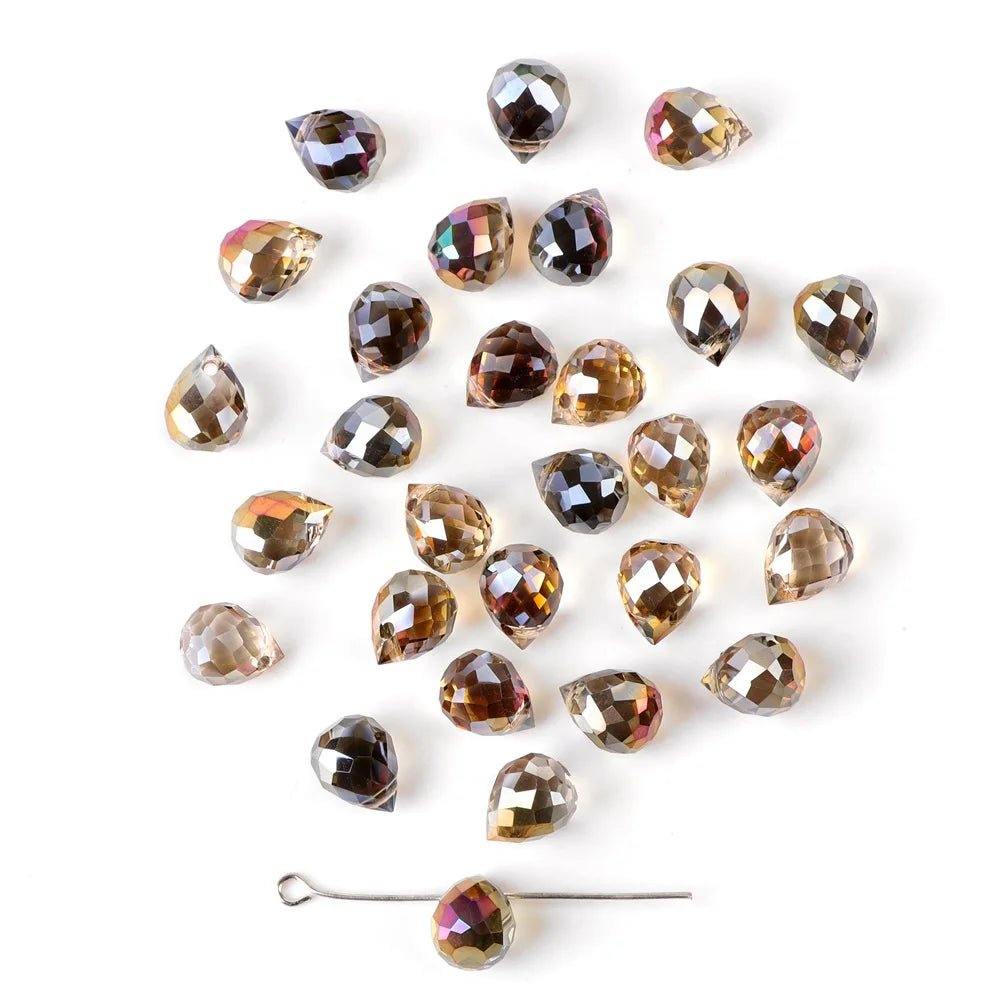 Water Drop Crystal Glass Beads Czech