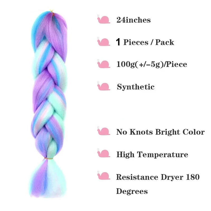 24Inch Synthetic Braiding Hair Extens