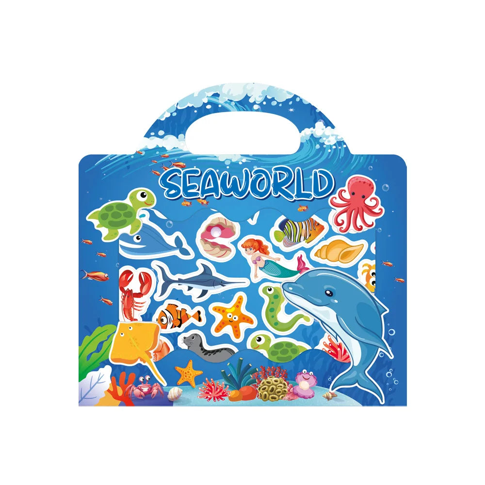 New Children Reusable Scene Cute Stickers