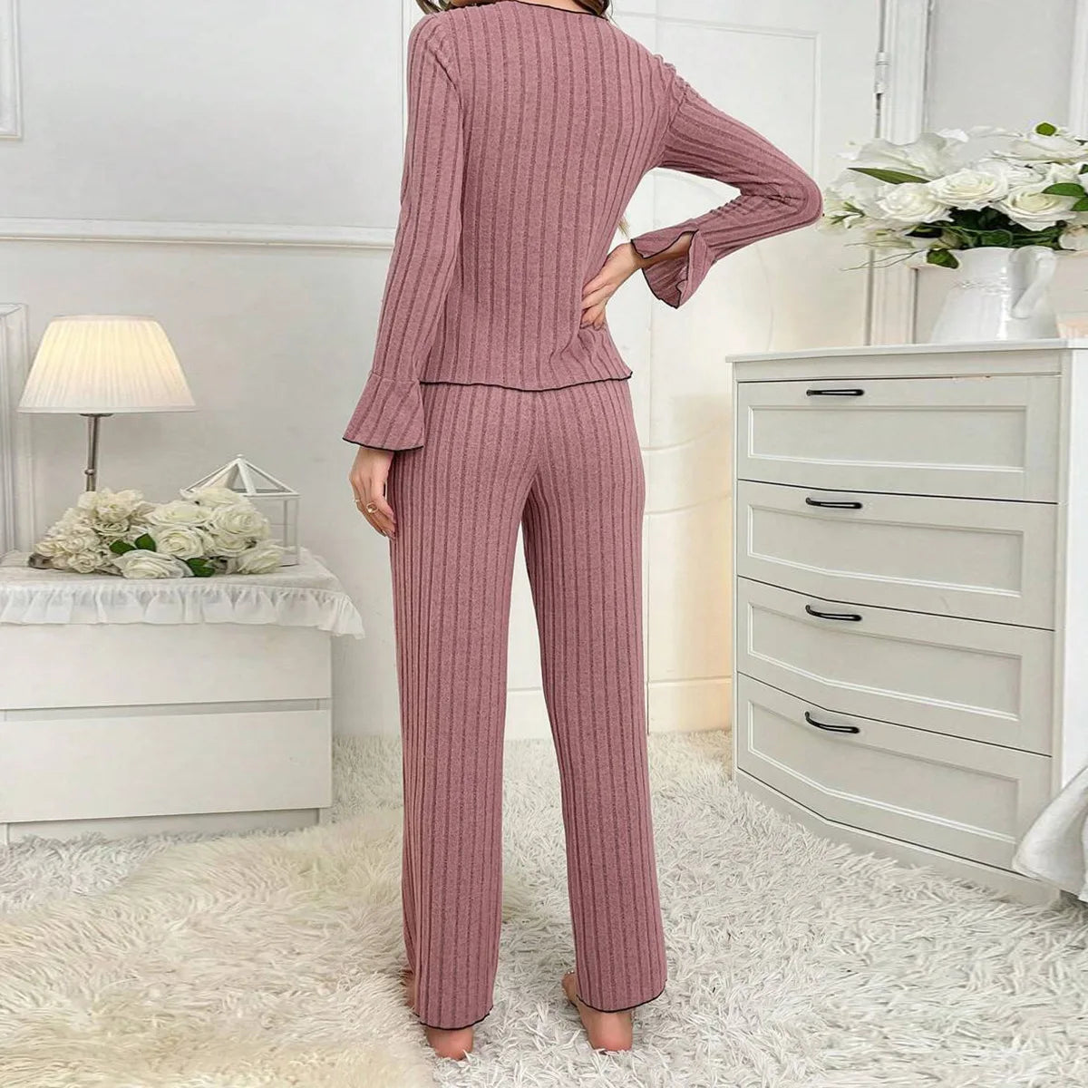 Pajama Set Sleeved Long Pants
