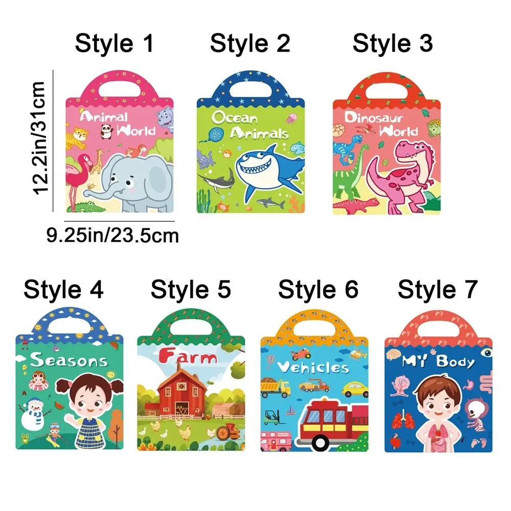 Educational Jelly Sticker Books