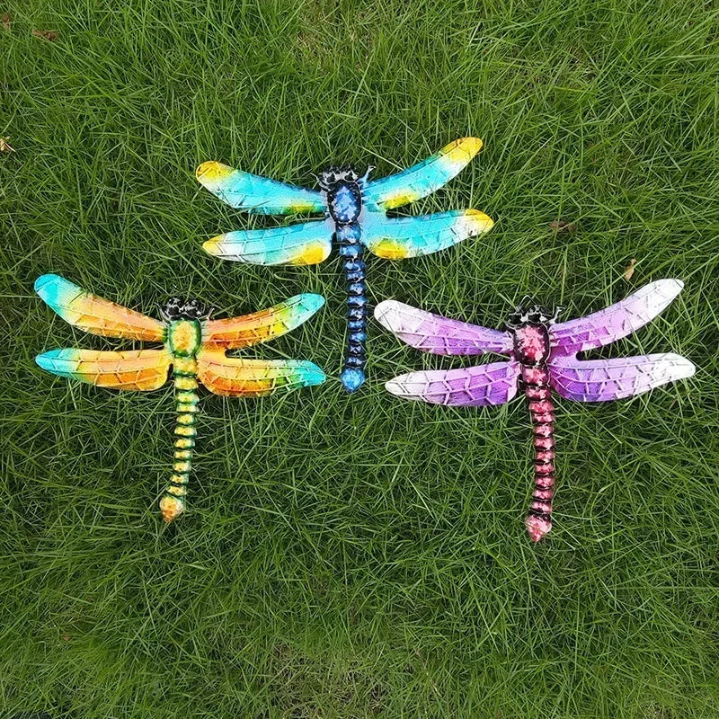 Metal Dragonfly Wall Decoration