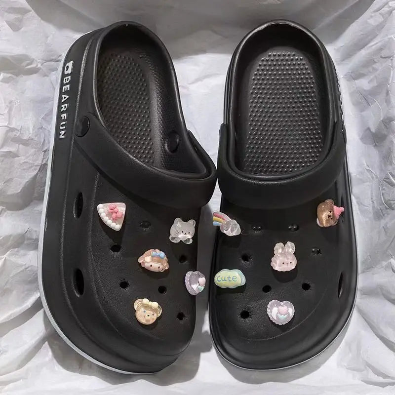Women's rubber shoes like crocs