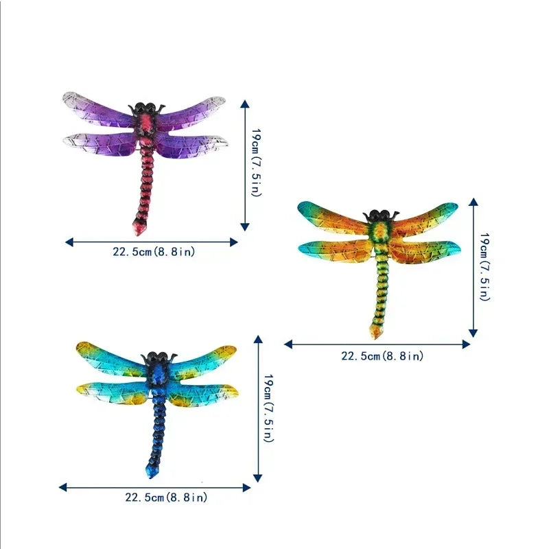 Metal Dragonfly Wall Decoration