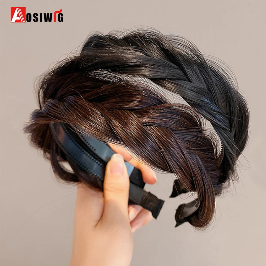 Synthetic Fishbone Braided Headband