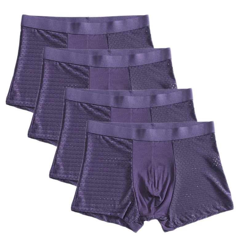 L-8XL Plus Banboo Fiber Men Underwear Male boxer