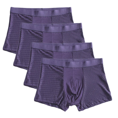 L-8XL Plus Banboo Fiber Men Underwear Male boxer
