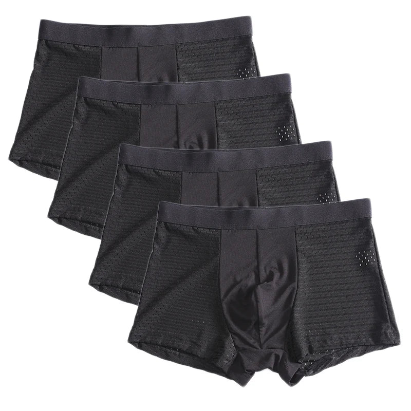 L-8XL Plus Banboo Fiber Men Underwear Male boxer