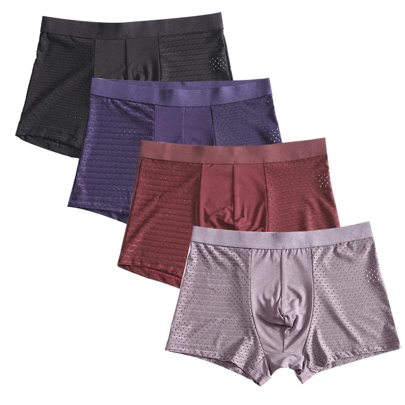 L-8XL Plus Banboo Fiber Men Underwear Male boxer