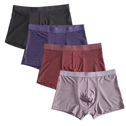 L-8XL Plus Banboo Fiber Men Underwear Male boxer