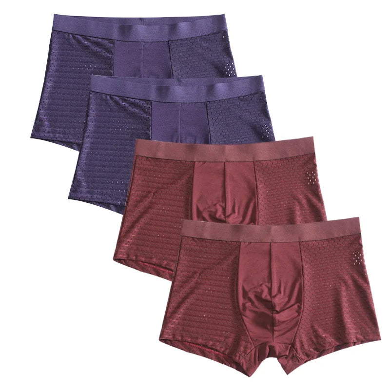 L-8XL Plus Banboo Fiber Men Underwear Male boxer