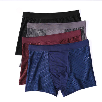 L-8XL Plus Banboo Fiber Men Underwear Male boxer
