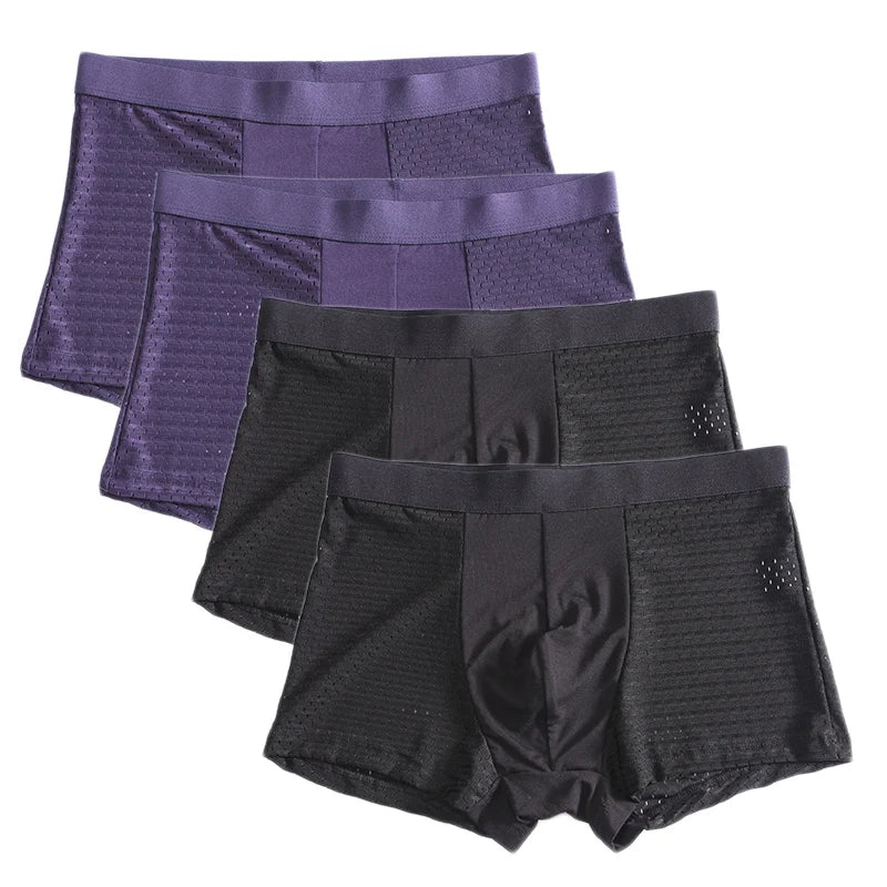 L-8XL Plus Banboo Fiber Men Underwear Male boxer