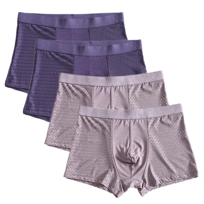 L-8XL Plus Banboo Fiber Men Underwear Male boxer