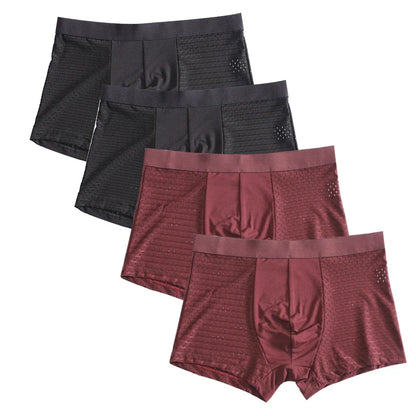 L-8XL Plus Banboo Fiber Men Underwear Male boxer