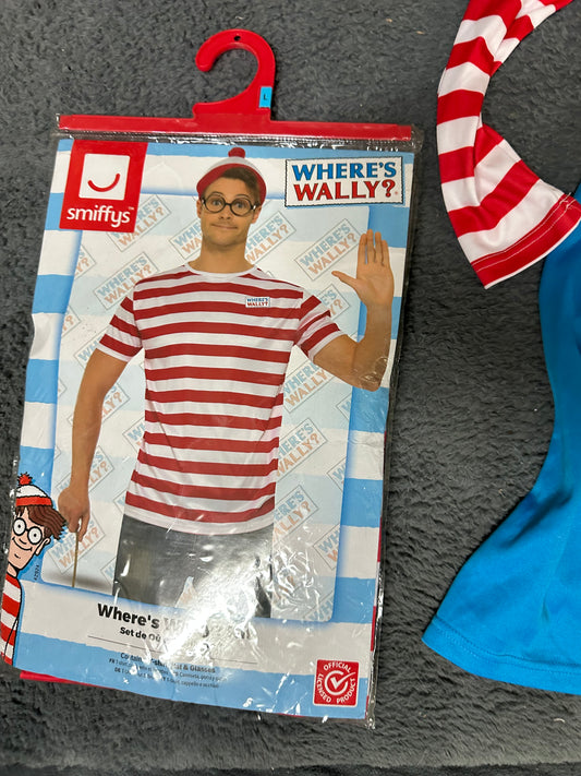 Where’s Wally adult costume new size L