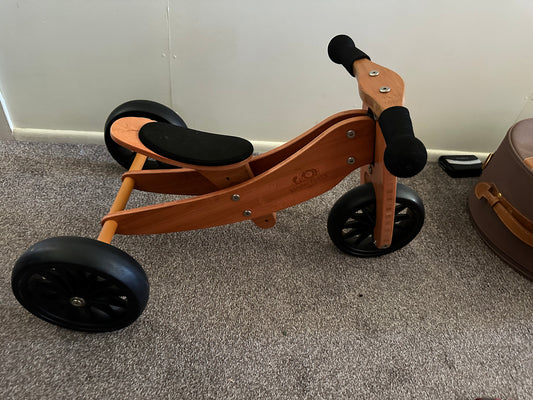 Kinderfeet wooden trike near new
