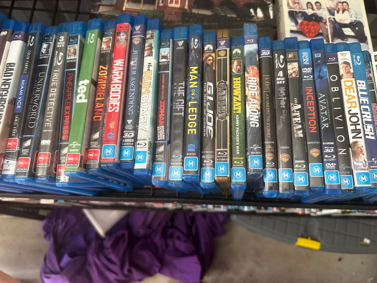 DVDs and blurays dvds $2 each boxed sets $5 per season blurays $5 each