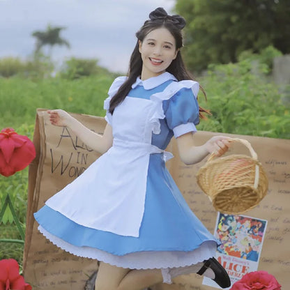 Cosplay Costume Lolita Dress Maid Apron F
