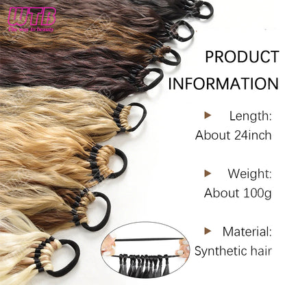 Synthetic braided wig