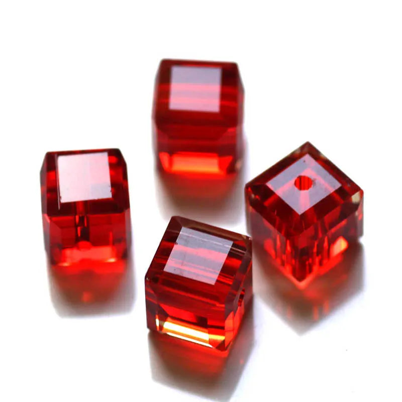 cube beads crystal