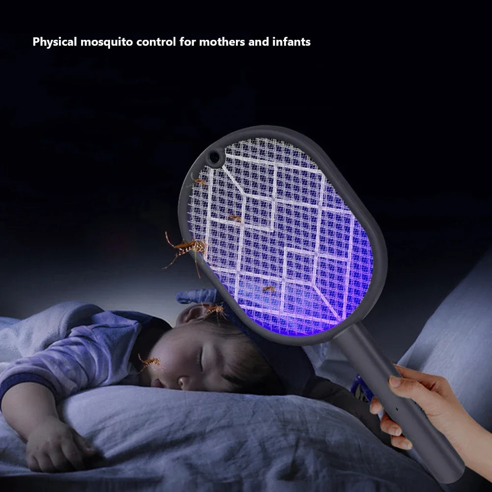 2-in-1 Electric Mosquito Swatter Mosquito Killer USB Rechargeable