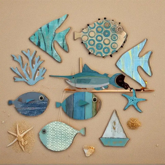 Fish Wall Decor Wooden
