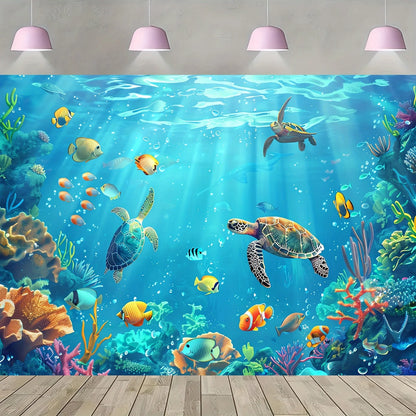 Underwater Party Background Cloth -