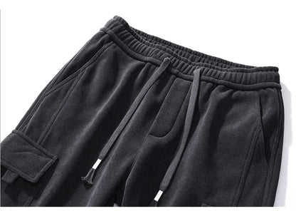 Winter Fleece Men Casual Pants