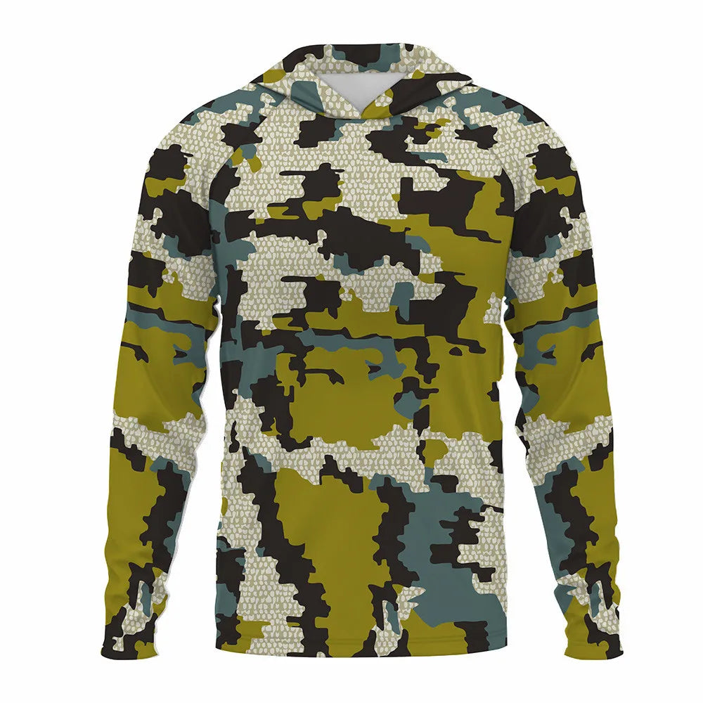 Fishing Shirts Men Sun Protection Hoodie