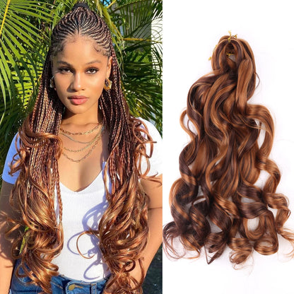 French Curly Crochet Braiding