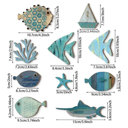 Fish Wall Decor Wooden