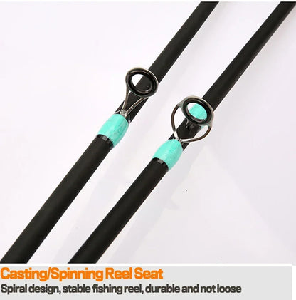 Casting Spinning Lure Fishing Rod Solid ML Tip 1.8/2.1m Ultralight Trout