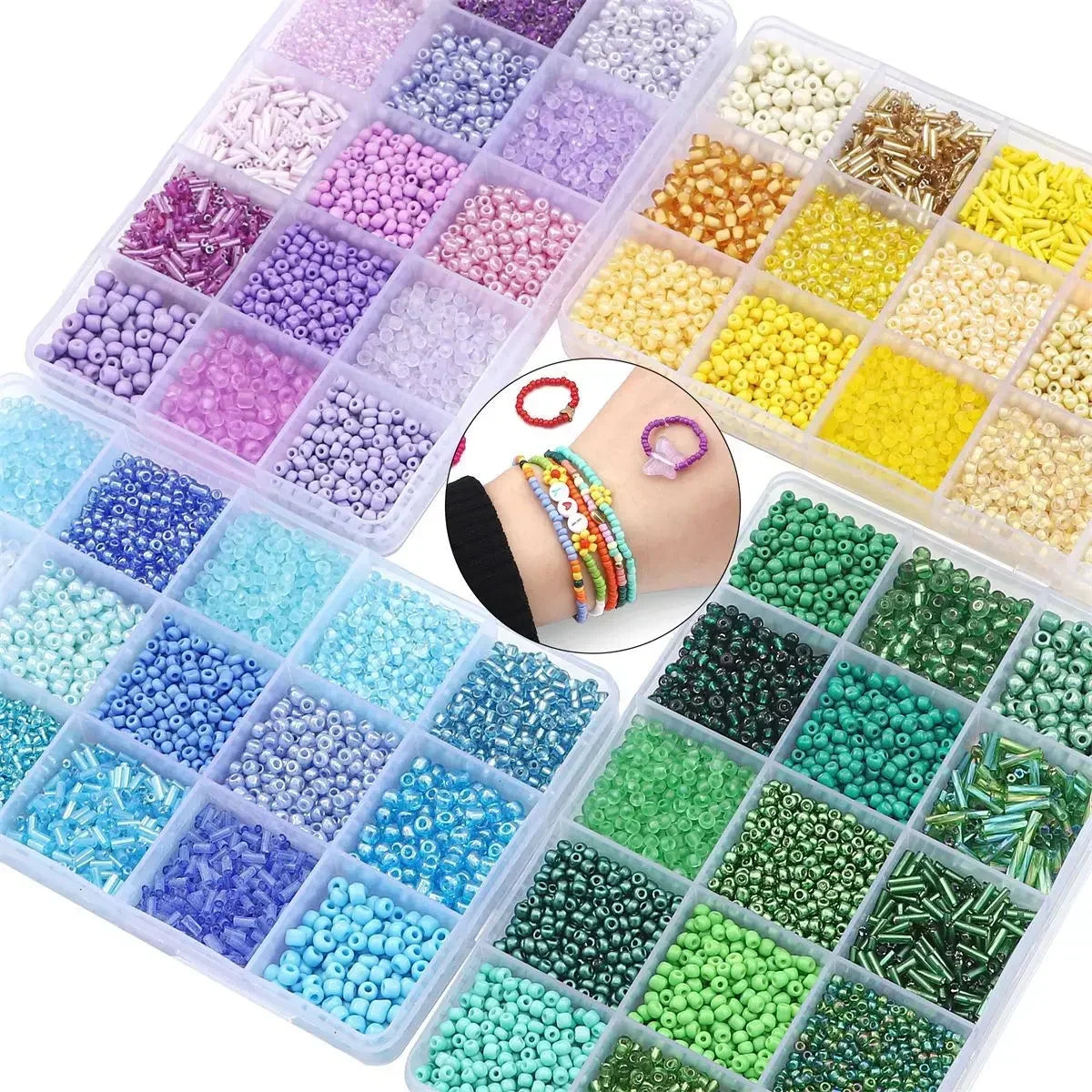 150g/Set Glass Accessories 15 Grid Glass