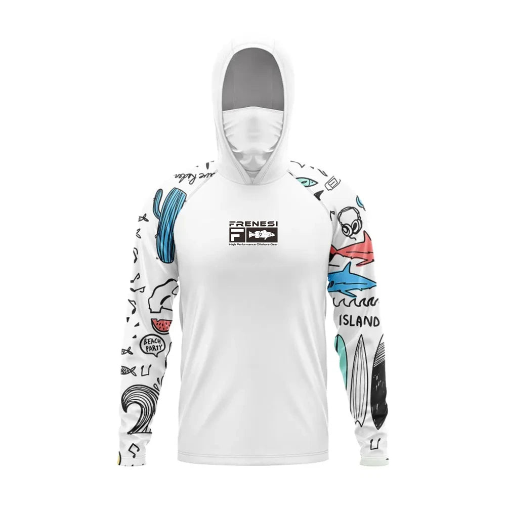 Fishing Shirts Men Sun Protection Hoodie