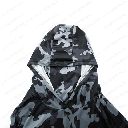 Fishing Shirts Men Long Sleeve Hooded Fishing Wear