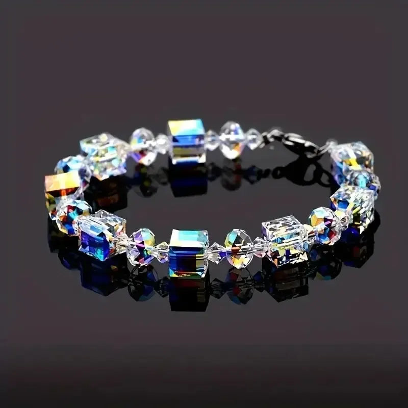 Glass Crystal Charms Cubic