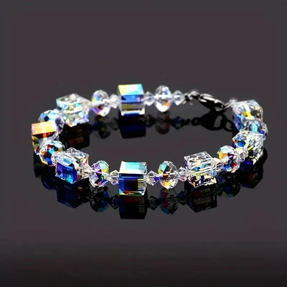 Glass Crystal Charms Cubic