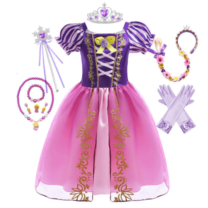 Disney Princess Rapunzel Girl Dress