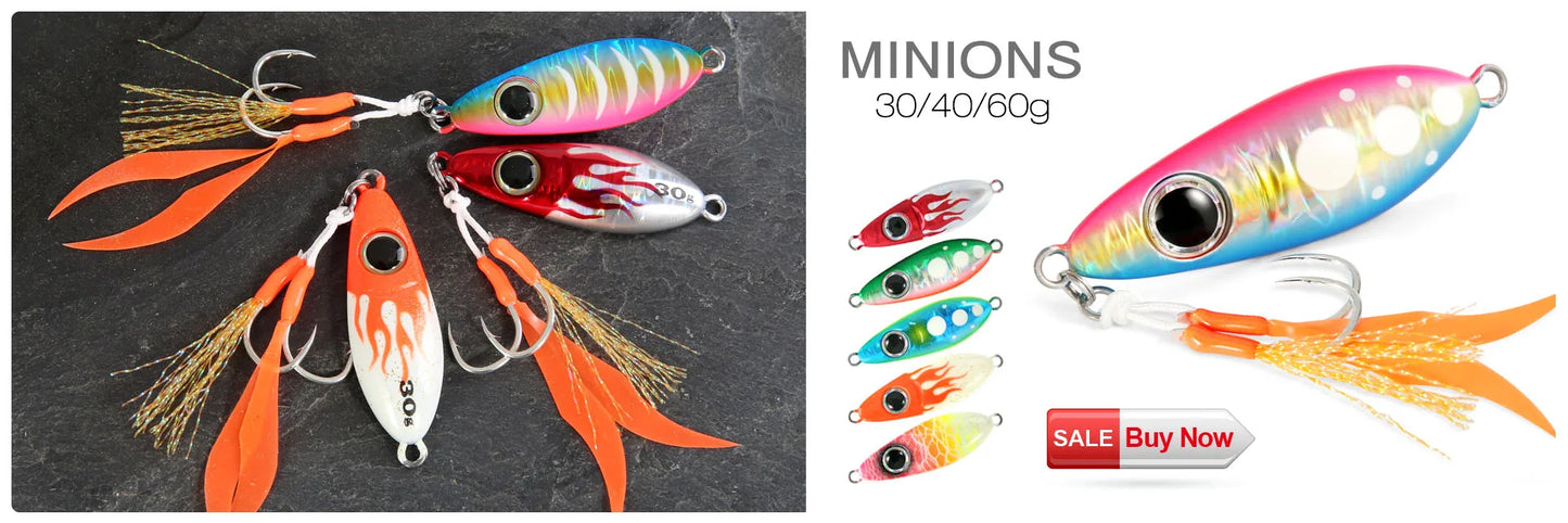 Glow Fishing Lure Casting Tuna15g30g40g60g Slow Pitch Jig Sea Bass