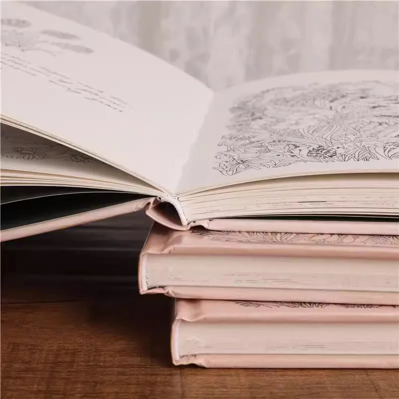 The Flower Year Colouring book