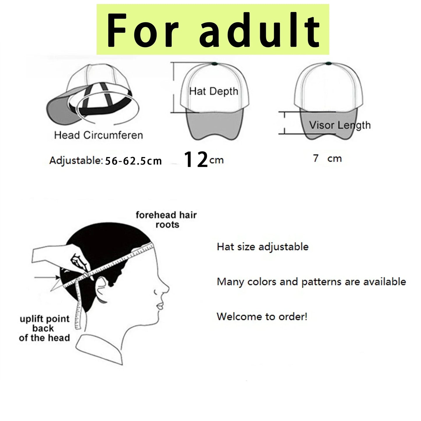 Cartoon Baseball Cap Adjustable