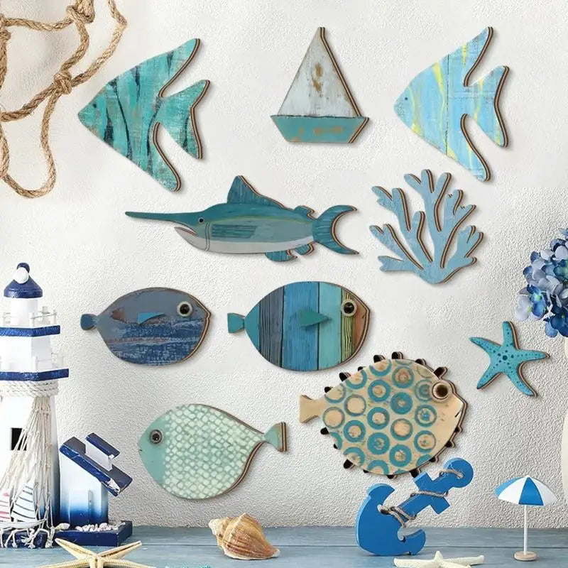 Fish Wall Decor Wooden