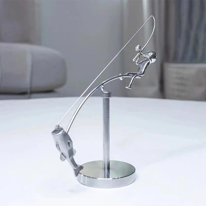 The Fisherman Balancing Sculpture