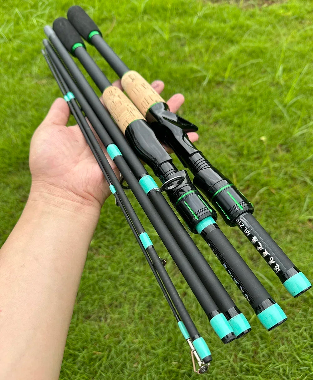 Casting Spinning Lure Fishing Rod Solid ML Tip 1.8/2.1m Ultralight Trout